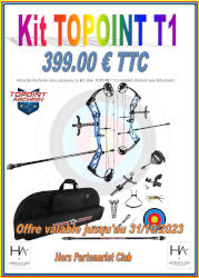 HERACLES ARCHERIE KITS PROMO RENTREE 2023 CARQUOIS FRANCE LIGNE CLUBS LA BREDE MENETROL KIT COMPOUND TOPOINT T1